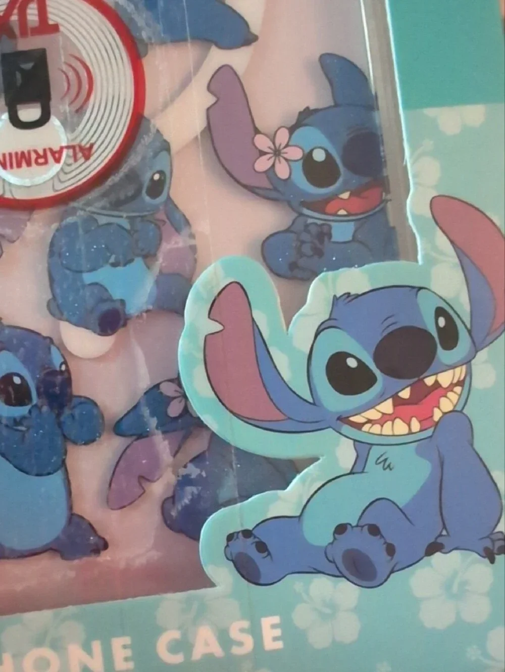 Disney Stitch iPhone 16 Pro Max Case — Blue Stitch on Pink